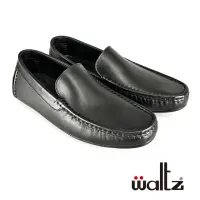 在飛比找momo購物網優惠-【Waltz】舒適雅皮 真皮懶人鞋 豆豆鞋 休閒鞋(6222