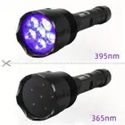 60W 6-Core 365nm 395nm Led flash Torch UV Flashlight Fluorescent Blacklight
