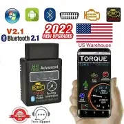 Bluetooth OBD2 Car Reader Scanner Auto Fault Code Reader Tool (ELM327)