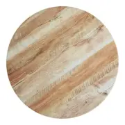 36'' Round Restaurant Table Top with Barnwood Laminate Top Finish