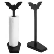 Halloween Bat Paper Towel Holder Countertop Gothic Table Decor Tissue Holder