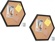 Sets Pin Board Cork for Girls Room Hexagon Picture Display Board Office Organizer Wall Decor Easy Mount