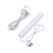 Click 6 Outlet Powerboard And 4m Extension Lead Combo