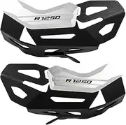 jiningxinxin Motorcycle Engine Protection Guard Cylinder Head Protector Compatible With R1250GS Adventure R1250 GSA(BLACK-Silver)