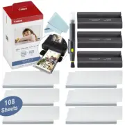 Canon KP-108IN Color Ink/Paper Set for SELPHY CP910 CP1300 CP1500- 108 Sheet Kit
