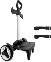 Backpack Trolley, Wheeled Cart with Noiseless Large Wheels Aluminium Alloy Foldi