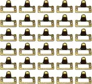 WEICHUAN 30-Pack Zinc Alloy Antique Bronze Label Frame Drawer Pulls -Vintage Industrial Style Apothecary Card Catalog Holder Pull Handles for Drawers and Cabinets, 1.5"x 1.9"