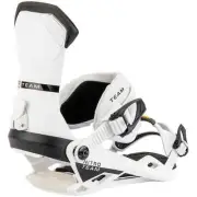 NIB Mens Nitro Team Snowboard Bindings $300 L white aluminum stiff