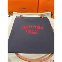 在飛比找蝦皮購物優惠-Hermes 愛馬仕 Aline 藍色 帆布 側背包 全新