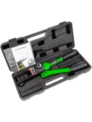 AMZCNC 16 Ton Hydraulic Wire Crimper Battery Cable Lug Terminal Crimping Tool...