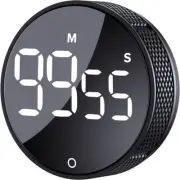 Digital Kitchen Timers Visual timers Large LED Display Magnetic Countdown, Black