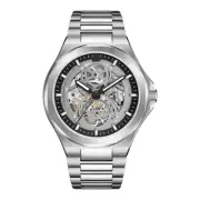 Skeleton Automatic Watches for Men Stainless Steel Dress with Waterproof 50 M...