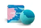 Deep Blue Sea Bath Bomb by Zolly, Ringless Bath Fizzies, Bath Art