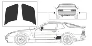 83-91 PORSCHE 944S2 MATTE BLACK STONE GUARD CLASSIC