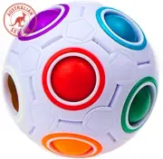 Rainbow Ball Magic Cube Fidget Toy Puzzle Magic Rainbow Ball Puzzle Fun Fidget