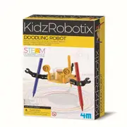 4M KidzRobotix Doodling Robot DIY Build Shake/Spin Draw Kids Learning Toy 8y+
