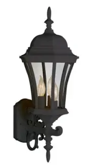 Trans Globe Lighting 4503-BK Burlington II Outdoor Wall Light Black