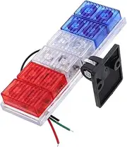 MUCKLILY Emergency Strobe Lights for Motorcycle Led Tail Light Red/blue 12v Easy Installation Bright Visibility