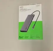 Brand NEW Sealed Belkin Connect Universal USB-C 8-in-1 Dual Display Core Hub