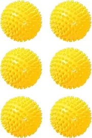 Dryer Balls, Reusable Tumble Dryer Balls Dryer Cubes for Non-Melt new softer material, Pack of 6 (Yellow - 6 pieces)