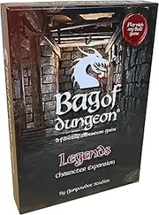 Bag of Dungeon: Legends Character Expansion Pack - Use with Any BOD Game - Includes Wizard, Halfling, Minotaur and Slayer, New Destiny and Encounter Cards - Classic DnD Style Gaming - 2nd Edition