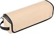 [sanluoli] 2-in-1 Curling Iron Travel Case with Removable Heat Resistant Mat Large Hair Straigheners Travel Case Peach Puff Solid Color Pure Plain
