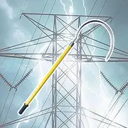 40 60 Inch 80 120 In Emergency Insulated Rescue Pole with Load Capacity 100kg, Electrocution Life-Saving Pull Rod for Factory/ Electric Vehicles, Electrical Safety Body Rescue Hook(1m/39.3in-10kv)