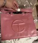 Telfar Medium Shopping Bag PINK Corned Beef Purse Tote NEW in Box w Tags Dustbag