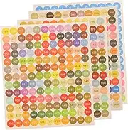 UTHCLO 2 Sets Colorful Diamond Art Number Stickers Set of Decorative Labels for Storage Jars Cross Stitch and DIY Craft Organization for Inventory and Bedroom Sundry Management