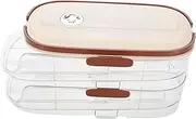 Veemoon Refrigerator Egg Organizer Auto Rolling Egg Dispenser Fridge Side Holder for Kitchen Restaurant Space Saving Storage Container Keeps Fresh Tidy