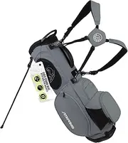 Golf Stand Bag with Hub for Magnets - 4 Way Full-Length Dividers Golf Club Bag - Flexfit Rotatable & Adjustable Dual Straps - Lightweight Golf Bag Stand - Golf Bags for Men