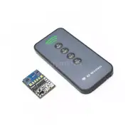 2pcs New 4 Way RF Wireless Receiver Module 433MHz & 4 Key Remote Control Board