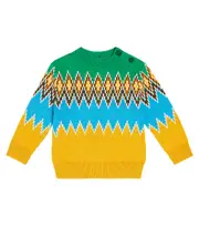 [Stella McCartney Kids] Stella McCartney Kids Baby Fair Isle cotton-blend sweater M 24 multicoloured