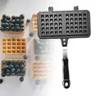 Pan Waffle Maker Aluminium Alloy Waffle Maker for Kitchen Stoves Top Pancake