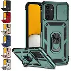 For Samsung Galaxy A54 A34 A15 A14 Shockproof Armor Ring Stand Slide Phone Case