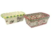 Temptations Holiday Old World & Winter Whimsy 12 Oz Mini Loaf Pans Set-No Lids