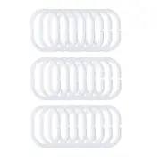 24PCS Curtain C Ring Shower Bed Curtain Hanging Grommet Hook Accessories Durable