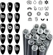 Nail Design Stamp | Nail Stamper Tools | Design Tools with Different Patterns Doodles Kit for Beginners Girls Home Manicure Salon