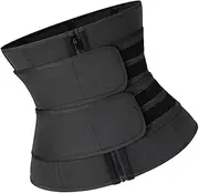 [OATIPHO] Elastic Postnatal Waist Trainer Belly Corset for Women Abdominal Postpartum Shaping Belt Breathable Sturdy Size XL Black
