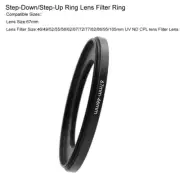 67-49/52/55/58/62/67/77/82/86/95/105mm Step-Down/Step-Up Ring Lens Filter Ring