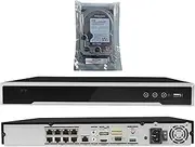 HIK-Tech US DS-7608NI-M2/8P 8-Channel PoE 8K Network Video Recorder NVR with 4TB Hard Drive, Embedded Plug & Play 8-ch 1U 8 PoE 8K NVR(4TB HDD Included)