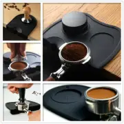 Coffee Tamper Mat Tamping Holder Pad Silicone Anti-slip Espresso Press Mat Black