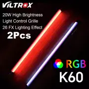 Viltrox K60 20W RGB Full Color LED Video Tube Light 2200mAh Bi-Color 2500K-8500K