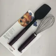 New KitchenAid Set of 2 Boysenberry Plum Beet Purple Spoon Spatula and Whisk
