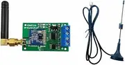 Lockmaner 433M Multifunctional Wireless RS485 Bus Serial Port UART Transceiver Module with Antenna for PTZ Camera PLC Modbus RTU