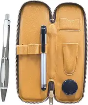 S-ALST-B989S Zipper Compact Pen Case, Metal Touch Stick Silver and Metal Scorpion Graphite Ballpoint Pen Set