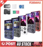 New 2025 R36MAX MovieHub Retro Handheld Video Game Linux Console Gameboy W Case
