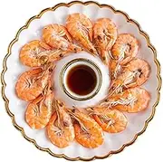 Anneome Bowl Ceramic Dumpling Dipping Plate for Chips and Dip Round Serving Set Sauce Holder Home Decor Party Accessory