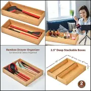 Cajas organizadoras bambú con patas almacenamiento de cajones para cocina y casa