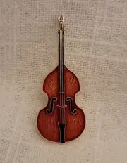 BASS VIOLIN PINBACK UPRIGHT BASS FIDDLE